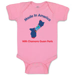 Baby Clothes Made in America with Chamorro Guam Parts Baby Bodysuits Cotton