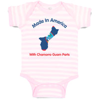 Baby Clothes Made in America with Chamorro Guam Parts Baby Bodysuits Cotton
