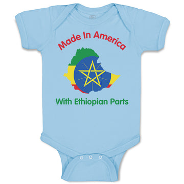 Baby Clothes Made in America with Ethiopian Parts Baby Bodysuits Cotton