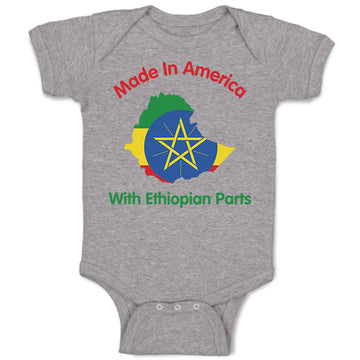 Baby Clothes Made in America with Ethiopian Parts Baby Bodysuits Cotton