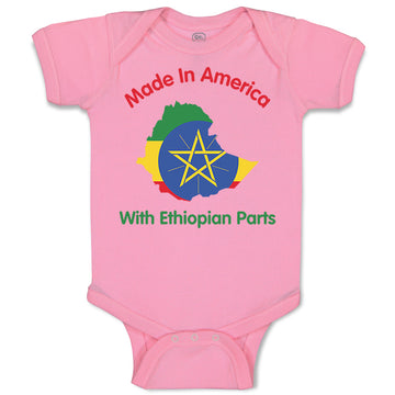 Baby Clothes Made in America with Ethiopian Parts Baby Bodysuits Cotton