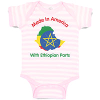 Baby Clothes Made in America with Ethiopian Parts Baby Bodysuits Cotton