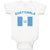 Baby Clothes Guatemala Country Flag Baby Baby Bodysuits Boy & Girl Cotton