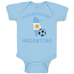 Baby Clothes Future Soccer Player Argentina Baby Bodysuits Boy & Girl Cotton