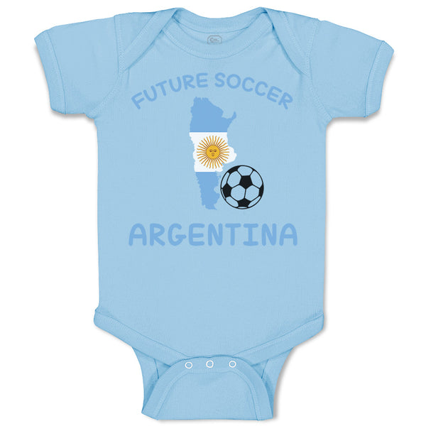 Baby Clothes Future Soccer Player Argentina Baby Bodysuits Boy & Girl Cotton