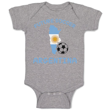 Baby Clothes Future Soccer Player Argentina Baby Bodysuits Boy & Girl Cotton
