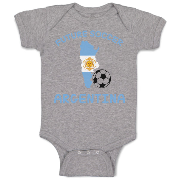 Baby Clothes Future Soccer Player Argentina Baby Bodysuits Boy & Girl Cotton