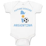 Baby Clothes Future Soccer Player Argentina Baby Bodysuits Boy & Girl Cotton