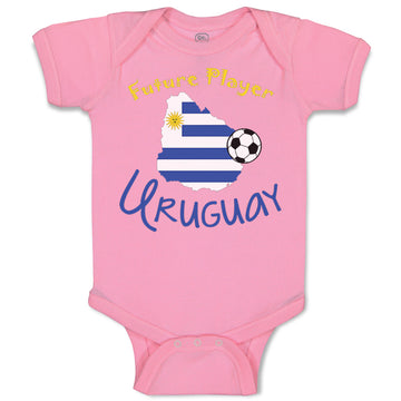 Baby Clothes Future Soccer Player Uruguay Baby Bodysuits Boy & Girl Cotton