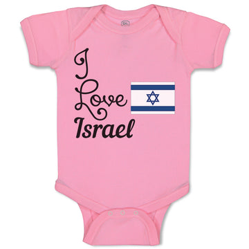 Baby Clothes I Love Israel Baby Bodysuits Boy & Girl Newborn Clothes Cotton