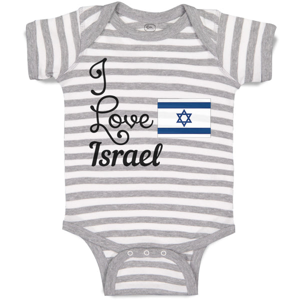 Baby Clothes I Love Israel Baby Bodysuits Boy & Girl Newborn Clothes Cotton
