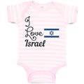 Baby Clothes I Love Israel Baby Bodysuits Boy & Girl Newborn Clothes Cotton
