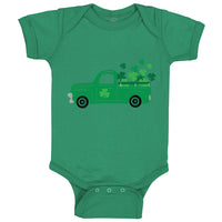 Baby Clothes Green Truck St Patrick's Irish Clover Shamrock Ireland Cotton