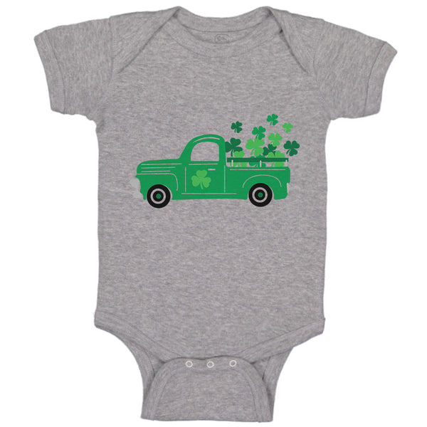 Green Truck St Patrick's Irish Clover Shamrock Ireland