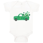 Baby Clothes Green Truck St Patrick's Irish Clover Shamrock Ireland Cotton