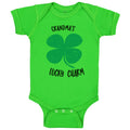 Baby Clothes Grandma's Lucky Charm St Patrick's Irish Clover Shamrock Cotton