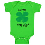 Baby Clothes Grandma's Lucky Charm St Patrick's Irish Clover Shamrock Cotton