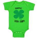 Baby Clothes Grandma's Lucky Charm St Patrick's Irish Clover Shamrock Cotton