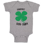 Baby Clothes Grandma's Lucky Charm St Patrick's Irish Clover Shamrock Cotton