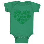 Baby Clothes Heart Love Shamrock Clover St Patrick's Irish Ireland Cotton