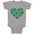 Baby Clothes Heart Love Shamrock Clover St Patrick's Irish Ireland Cotton