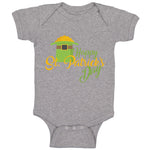 Baby Clothes Happy St Patrick's Day Shamrock Clover Irish Ireland Hat Gold