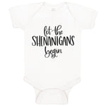 Baby Clothes Let Shenanigans Funny Shamrock Clover Patrick's Patty Cotton