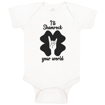 Baby Clothes I'Ll Shamrock Funny Gag Patrick's Patty Clover N Roll Cotton