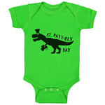 Baby Clothes T-Rex Dinosaur Dino Rex Patrick Patty Shamrock Clover Cotton