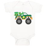 Baby Clothes Wheeler Truck Monster Shamrock Patrick's Patty Clover Cotton