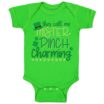 Baby Clothes Mister Pinch Charming Patrick's Patty Clover Ireland Baby Bodysuits