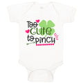 Baby Clothes Cute Pinch Patrick's Patty Clover Irish Ireland Shamrock Cotton