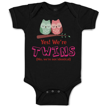 Baby Clothes Yes! We'Re Twins No We Are Not Identical Baby Bodysuits Cotton