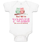 Baby Clothes Yes! We'Re Twins No We Are Not Identical Baby Bodysuits Cotton