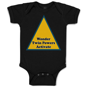 Baby Clothes Wonder Twin Powers Activate Baby Bodysuits Boy & Girl Cotton
