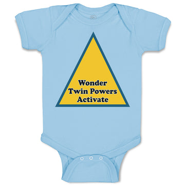 Baby Clothes Wonder Twin Powers Activate Baby Bodysuits Boy & Girl Cotton