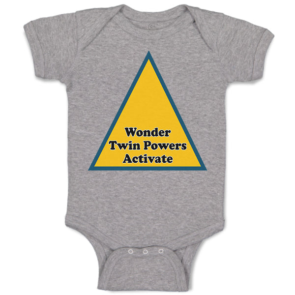 Baby Clothes Wonder Twin Powers Activate Baby Bodysuits Boy & Girl Cotton