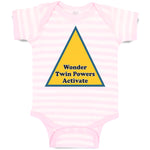 Baby Clothes Wonder Twin Powers Activate Baby Bodysuits Boy & Girl Cotton