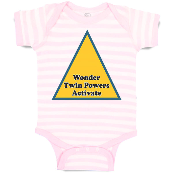 Baby Clothes Wonder Twin Powers Activate Baby Bodysuits Boy & Girl Cotton