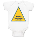 Baby Clothes Wonder Twin Powers Activate Baby Bodysuits Boy & Girl Cotton