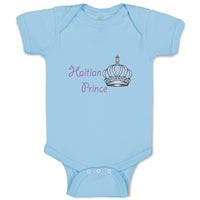 Baby Clothes Haitian Prince Crown Countries Prince Baby Bodysuits Cotton