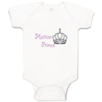 Baby Clothes Haitian Prince Crown Countries Prince Baby Bodysuits Cotton