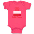 Baby Clothes Polish Princess Crown Countries Princess Baby Bodysuits Cotton