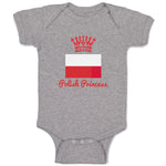 Baby Clothes Polish Princess Crown Countries Princess Baby Bodysuits Cotton