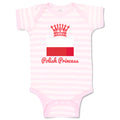 Baby Clothes Polish Princess Crown Countries Princess Baby Bodysuits Cotton