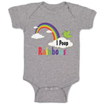 Baby Clothes Rainbow I Poop Rainbows Funny Humor Baby Bodysuits Cotton