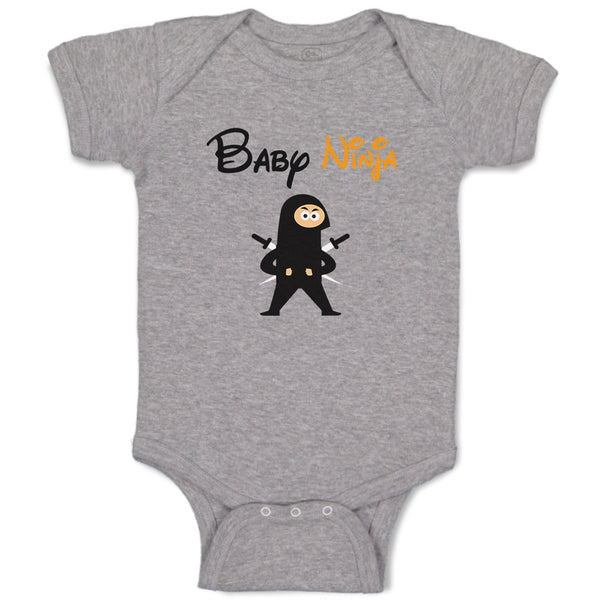 Baby Clothes Baby Ninja Funny & Novelty Funny Baby Bodysuits Boy & Girl Cotton