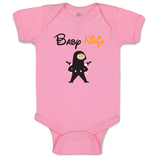 Baby Clothes Baby Ninja Funny & Novelty Funny Baby Bodysuits Boy & Girl Cotton
