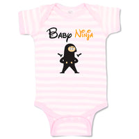 Baby Clothes Baby Ninja Funny & Novelty Funny Baby Bodysuits Boy & Girl Cotton