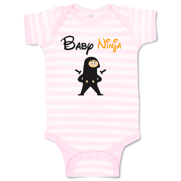 Baby Clothes Baby Ninja Funny & Novelty Funny Baby Bodysuits Boy & Girl Cotton